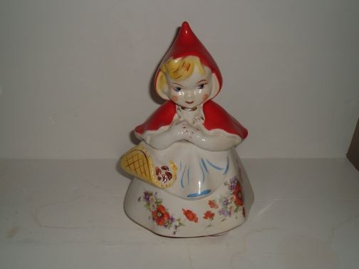 HULL - Little Red Riding Hood Open Basket Cookie Jar
