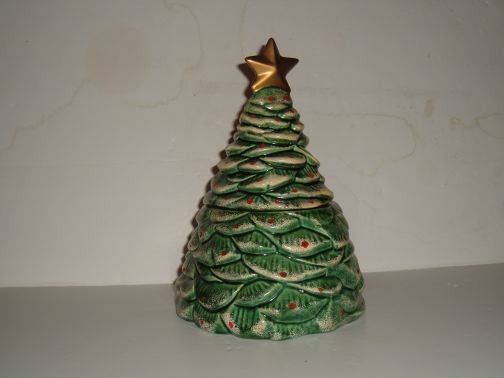 Christmas Tree Cookie Jar by California Originals