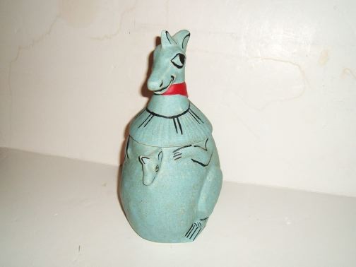 Blue Kangaroo Cookie Jar by McCoy. 