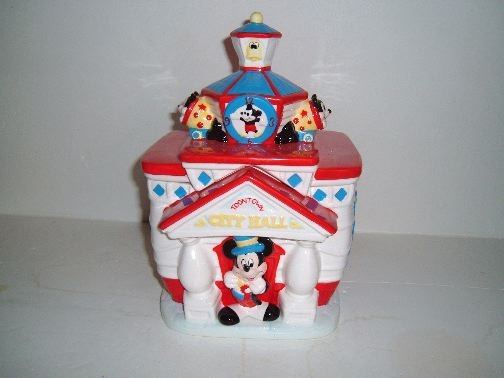 MICKEY'S TOONTOWN CITY HALL Cookie Jar 