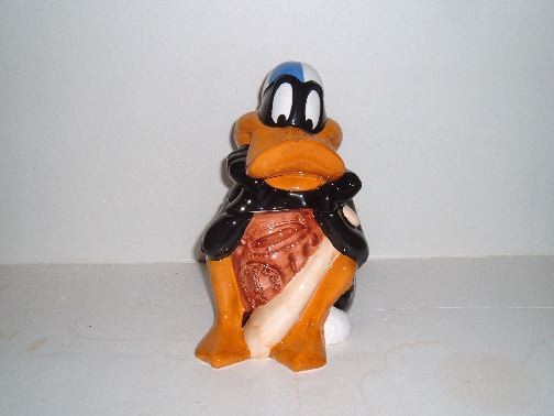 DAFFY DUCK Baseball Player cookie jar a Warner Brothers syndicated product.