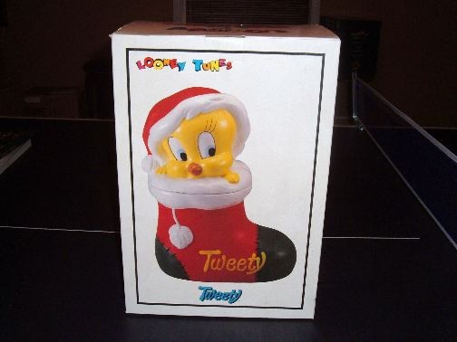 Tweety Christmas Stocking Cookie Jar