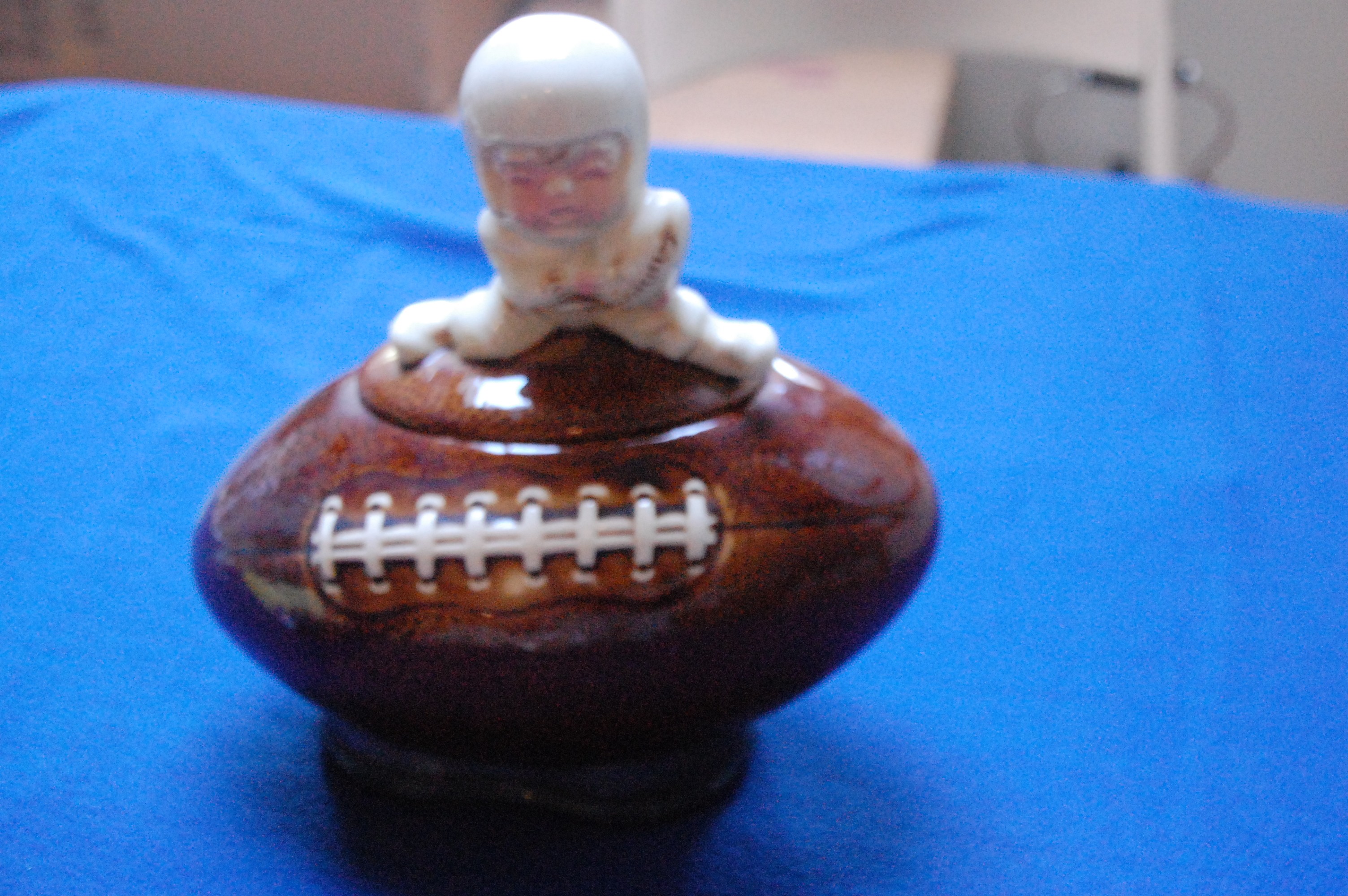 Boy on a Football Cookie Jar by McCoy