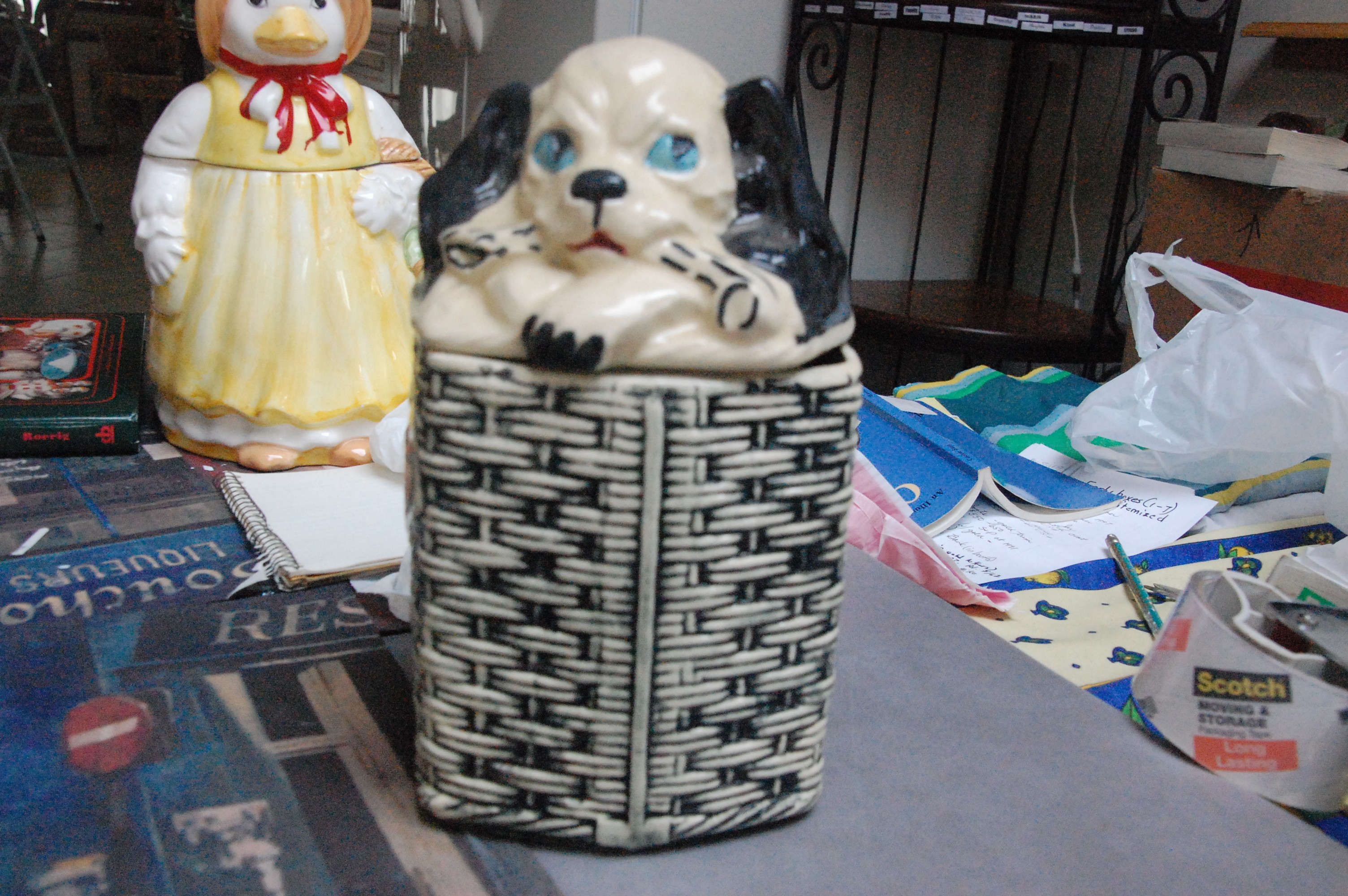 Dog on Basketweave