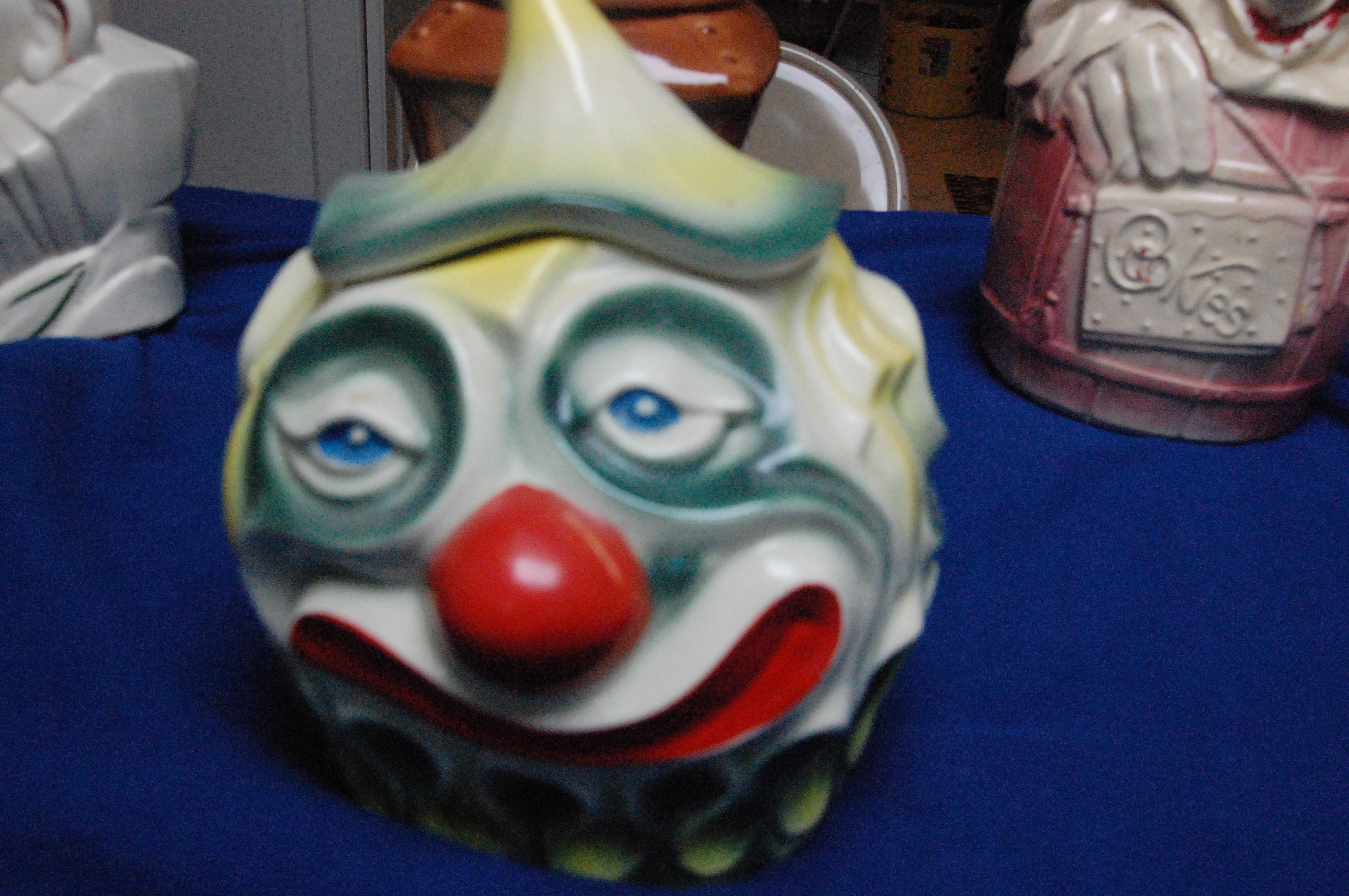 Sad Clown Cookie Jar