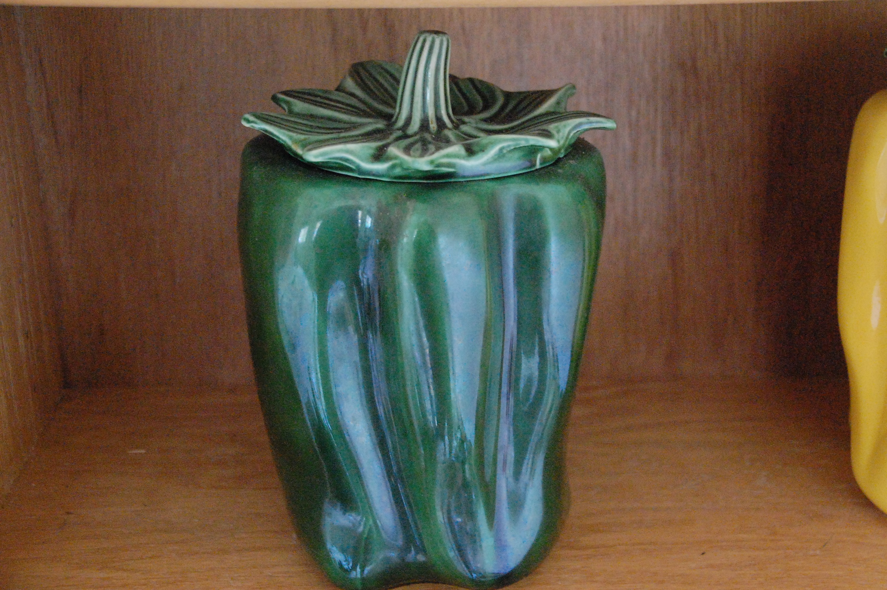 Green Pepper Cookie Jar