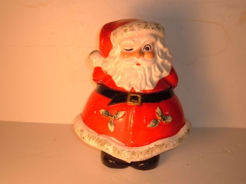 LEFTON CHINA - Winking Santa Cookie Jar