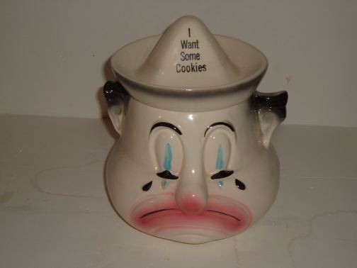 CARDINAL - Sad Clown cookie jar