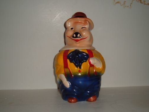 Winking Pig Cookie Jar by McCoy