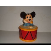 Mickey Mouse Leaning on a Drum cookie jar 