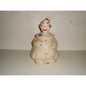  Clown w/Hands on Stomach cookie jar