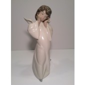 LLADRO CHERUB PUZZLED MIME ANGEL  #4959