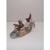 LLADRO FIGURINE # 1442 "KITTY & FROG" 