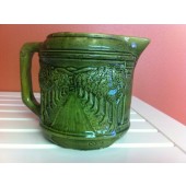 RARE -" Woodland Green" Pitcher "Cusick" signed