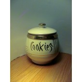 McCoy - White with Gold Trim Cookie Jar