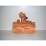 BRUSH - Squirrel on a Log cookie jar