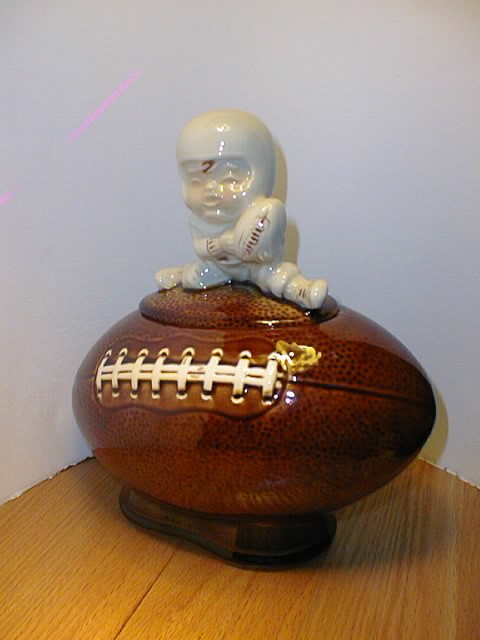 Boy on a Football Cookie Jar by McCoy