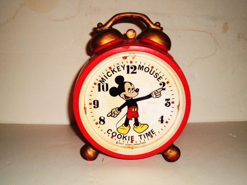 Mickey Mouse Cookie Time Clock Cookie Jar 
